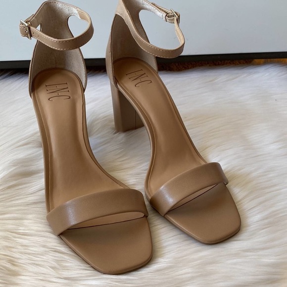 INC International Concepts Women’s Lexini Two-Piece Sandal Dark Almond 9M - Picture 2 of 15